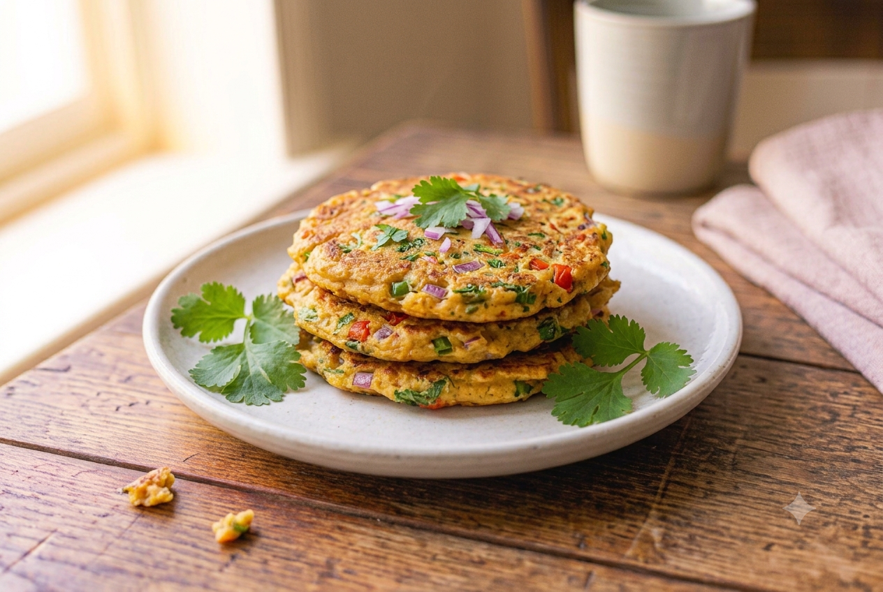 Chickpea Flour Pancakes (Besan Chilla)