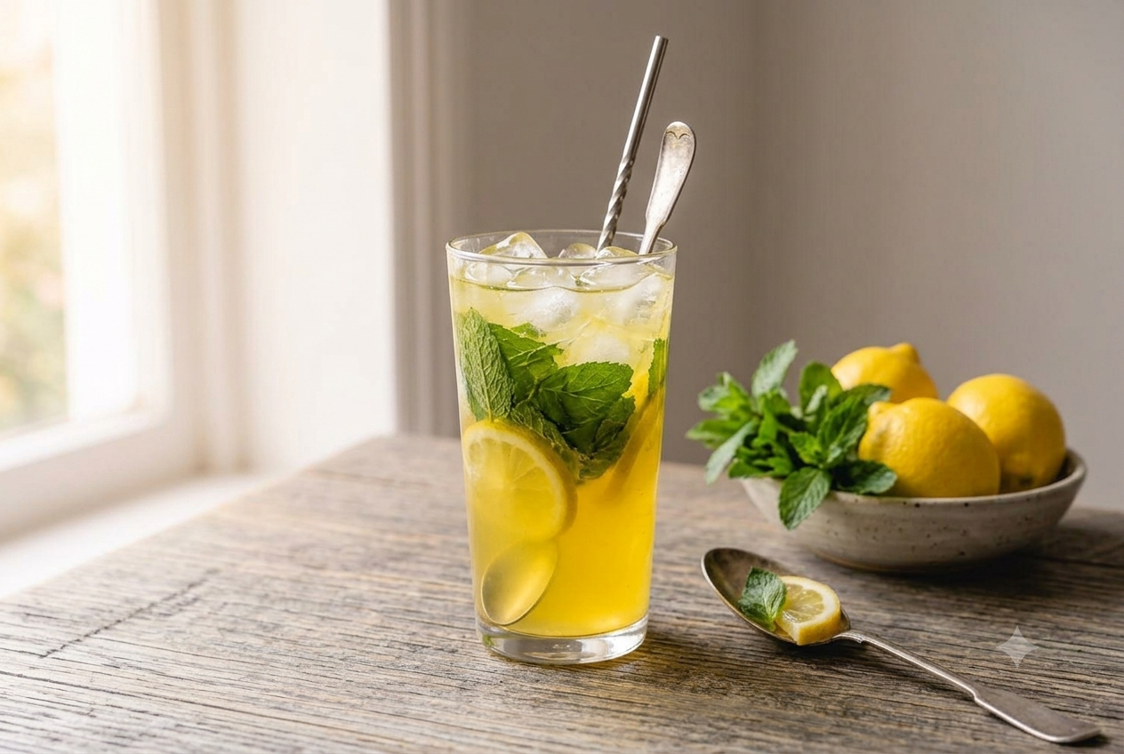 Iced Lemon Mint Cooler
