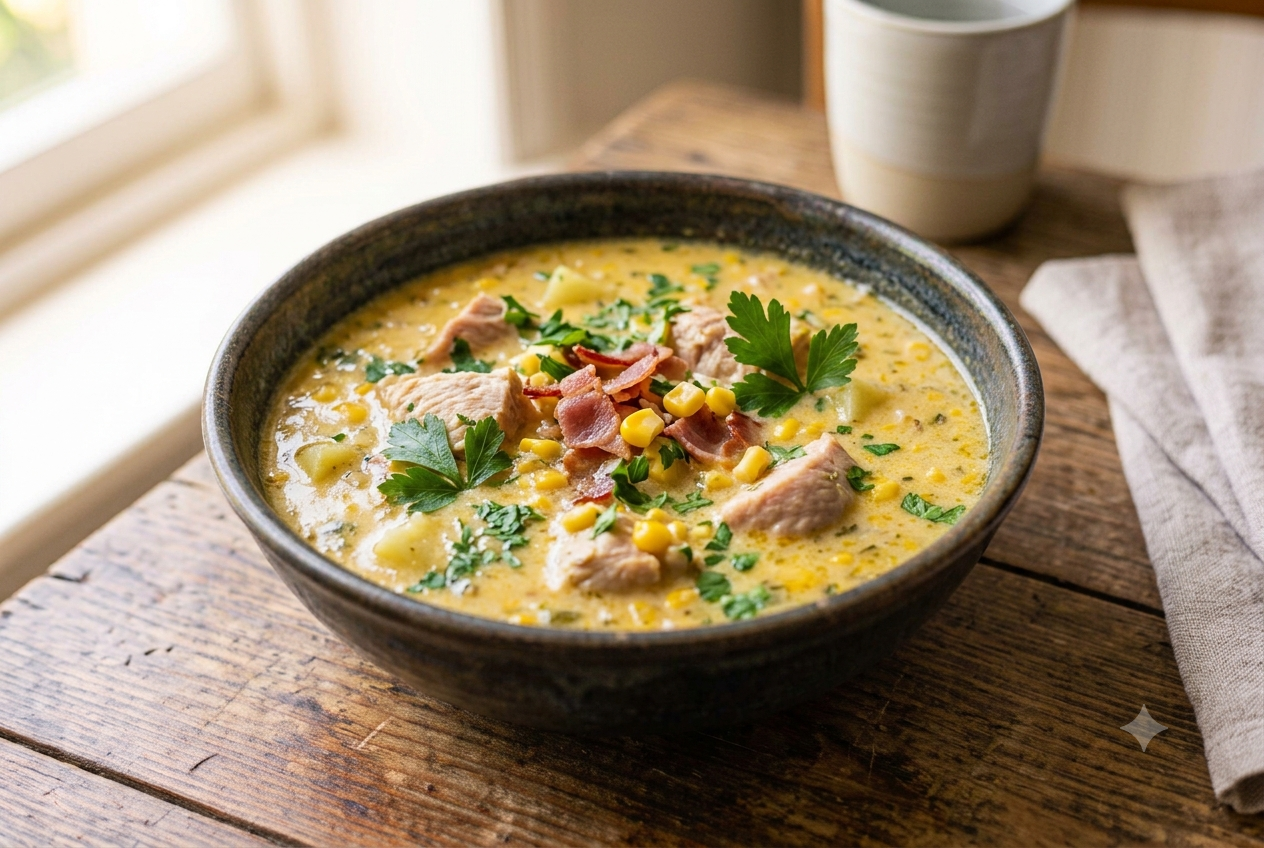 Turkey and Sweetcorn Chowder